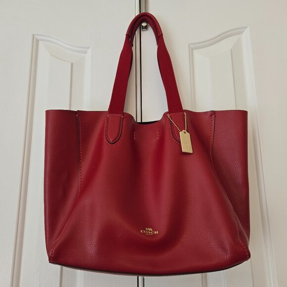 COACH Derby Tote Bag in Pebble Leather - Picture 1 of 12